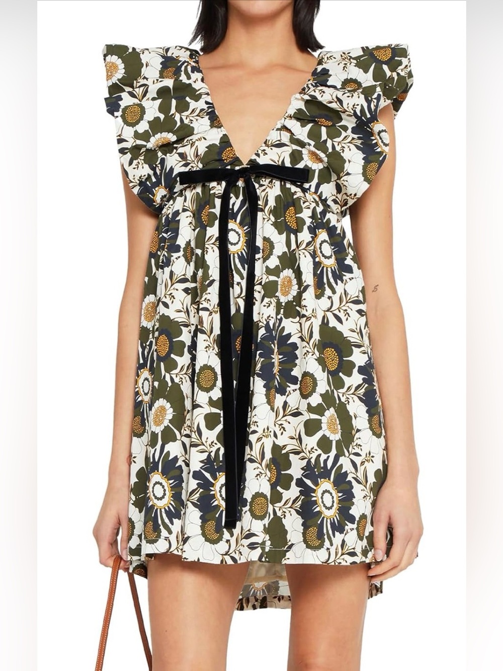 hibshaby Women's Floral Print Mini Dress
